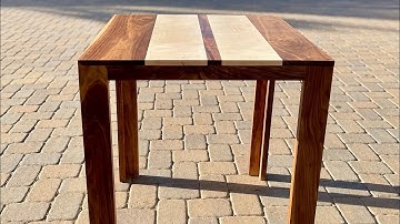 Black walnut & Curly Maple Table