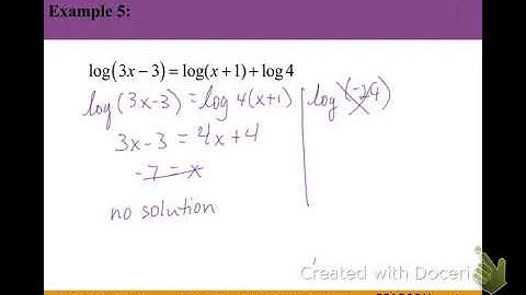 Precalc 3.4 Exponential & Log Equations
