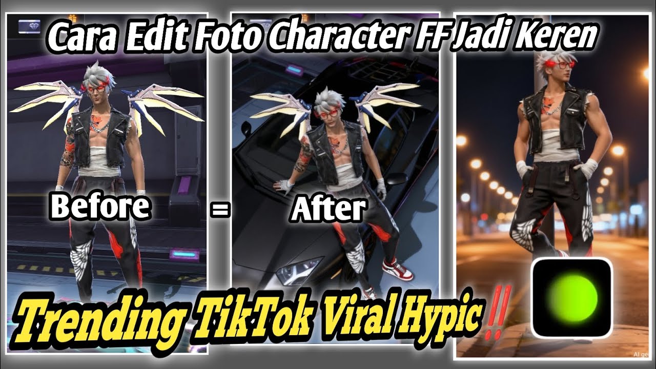 CARA EDIT FOTO CHARACTER FF VIRAL DI TIKTOK