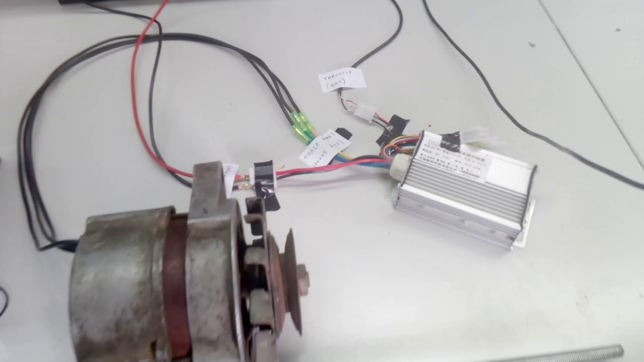 Car alternator as motor (BLDC) sensorless YouTube