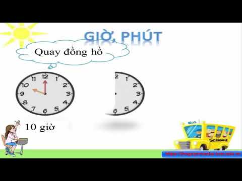 Giờ, Phút - Toán lớp 2