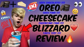 Dairy Queen - Oreo Cheesecake Blizzard Review Taste Test