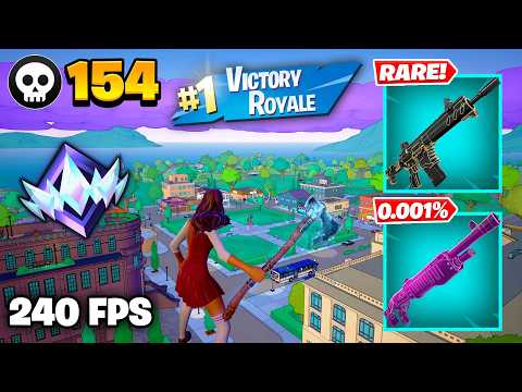154 Elimination "RANKED RELOAD" Gameplay Wins (Fortnite Chapter 7 Keyboard & Mouse)