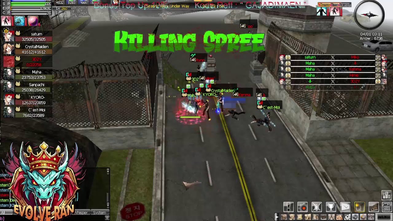 Ran Evolve Online | Highlight Tyranny | POV Archer  [GS Gameplay]