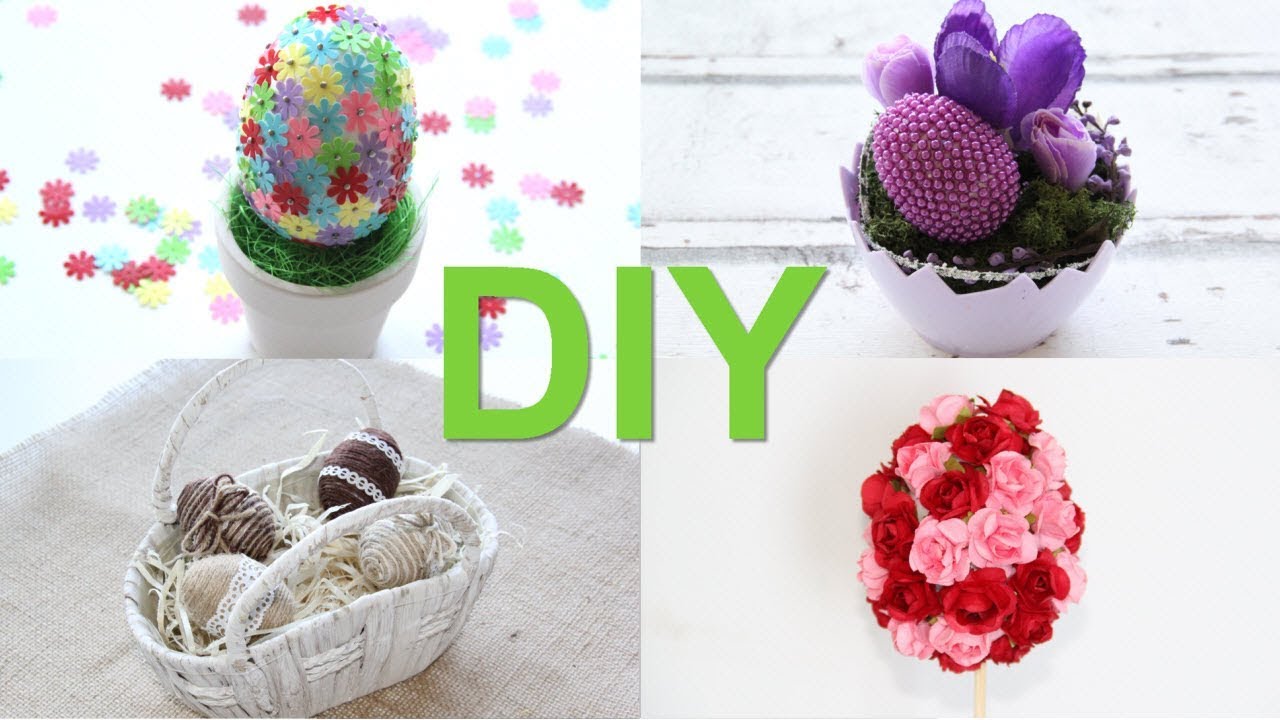 Kreatívne ruky - DIY 4 nápady na veľkonočné vajíčka