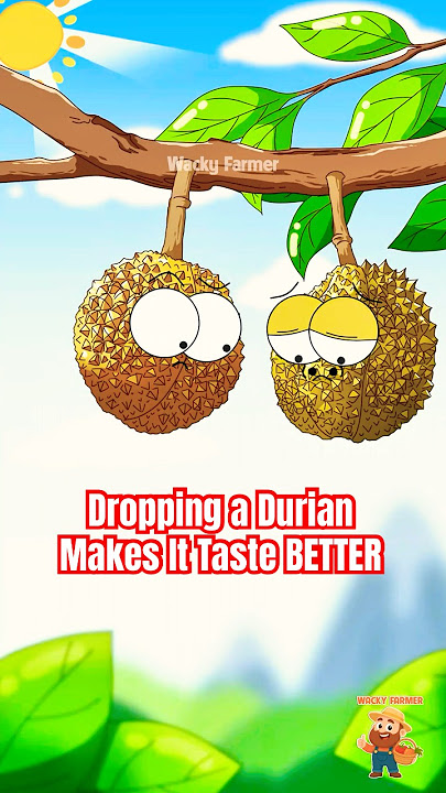 Dropping a Durian Makes It Taste BETTER 🤯 #durian #animation