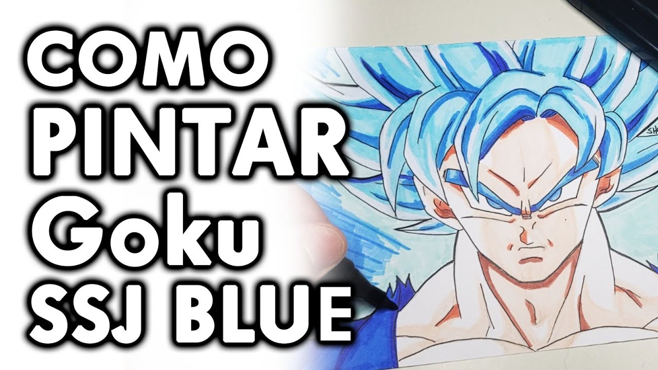 Colorindo GOKU Super Sayajin BLUE! + O BRUSH que mudou minhas pinturas  digitais! 