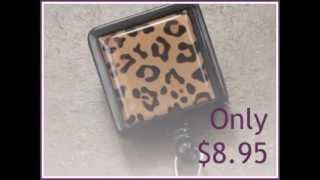 Leopard ID Badge Holder by BooJee Beads