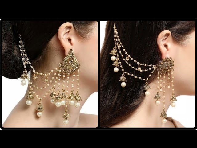 Traditional jhumki earrings | Gold jewellery design necklaces, Bridal  jewellery earrings, Gold bridal jewellery sets