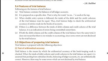 TN STATE BOARD 11th ACCOUNTANCY - UNIT 5 - TRAIL BALANCE FEATURES, OBJECTIVES & LIMITATIONS IN TAMIL