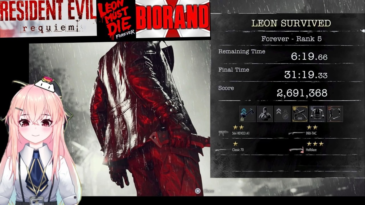 バイオハザード レクイエム Leon must die forever 最高難易度 Part#26 風鐘かなで(VTuber?)(Resident Evil 9 Requiem LMDF5)