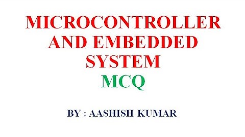 MICROCONTROLLER  CHAPTER  1  MCQ