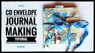Journal Making - CD Envelope Junk Journal - Tutorial