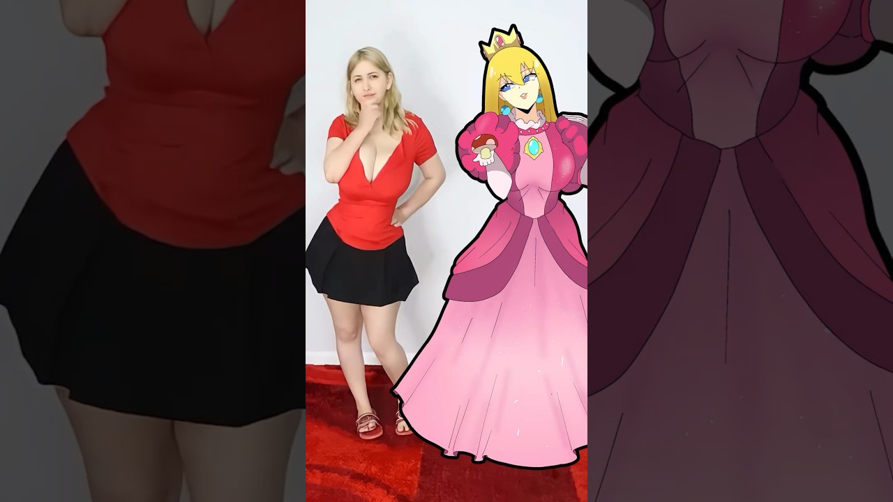PRINCESA PEACH 2D VS 3D 👑