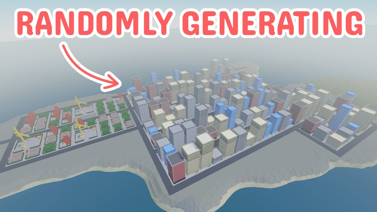 I made a randomly generating city in roblox studio youtube