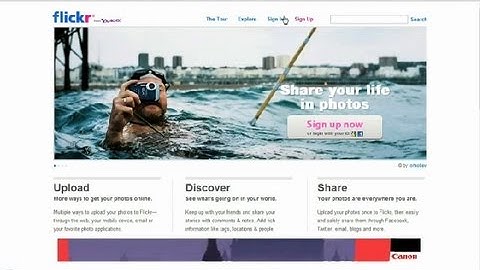 How to Open a Flickr Account : Using the Internet