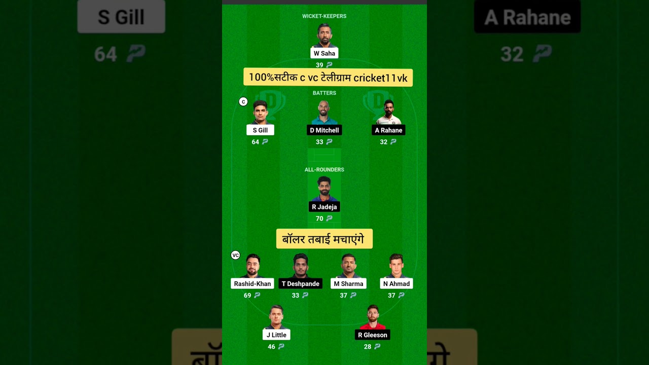 Chennai Super Kings vs Gujarat Titans Dream11 Team Prediction | CSK vs GT Dream 11 Team Prediction