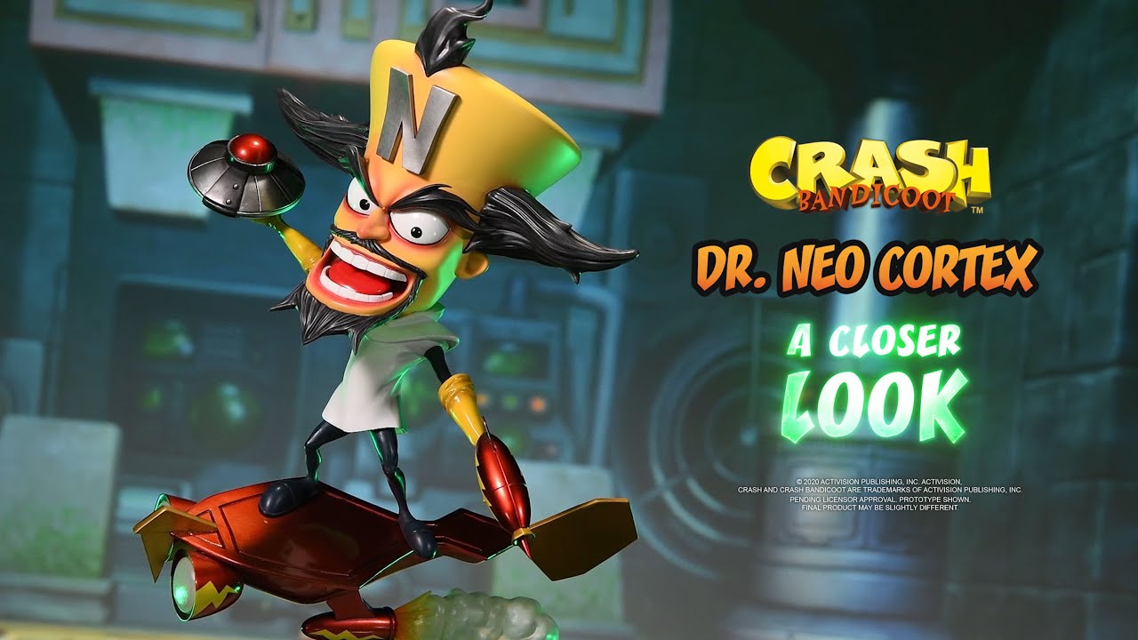 preposición Desanimarse Electrizar Crash Bandicoot™ – Dr. Neo Cortex Statue | A Closer Look - YouTube