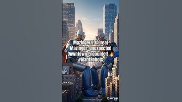 Mazinger Z & Great Mazinger: Unexpected Downtown Encounter! 🔥 #GiantRobots