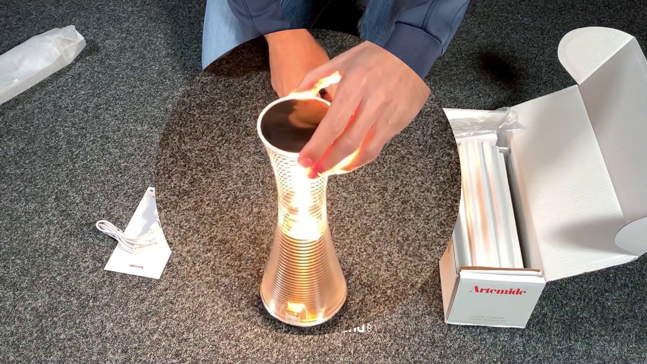 Unboxing Artemide Come Together LED Akkuleuchte – auspacken, einschalten, Licht erleben!