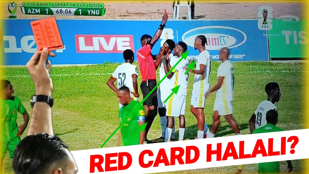 Azam kumaliza pungufu, red card halali? 