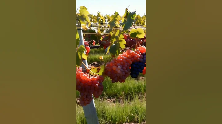 Growing grapes 2024 #fruit #grapevine #grapegrowing #wine #grapeharvest #farming #grape #fruits