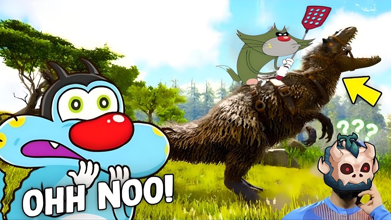 Oggy I Survived 100 Days Ark Survival Evolved Oggy Funny Gameplay Ep 01 2024 Hindi 