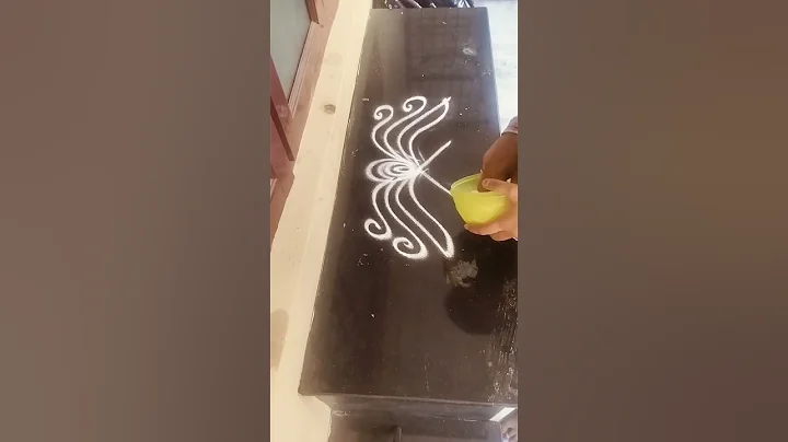 simple border design #trending #art #rangoli #viralshort