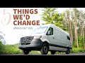 Five Things We’d Change About Our Van! | VanLife Confessions