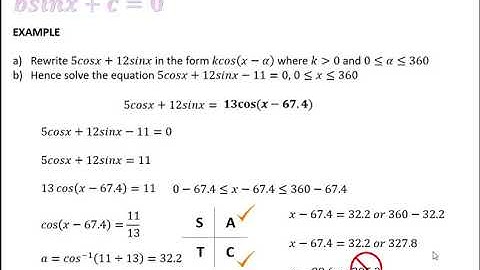 Higher Maths Solving Trig Equations-Wave Function