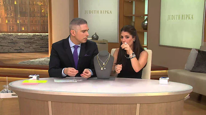 Judith Ripka 14K Clad 11.00 cttw Diamonique Pendan...
