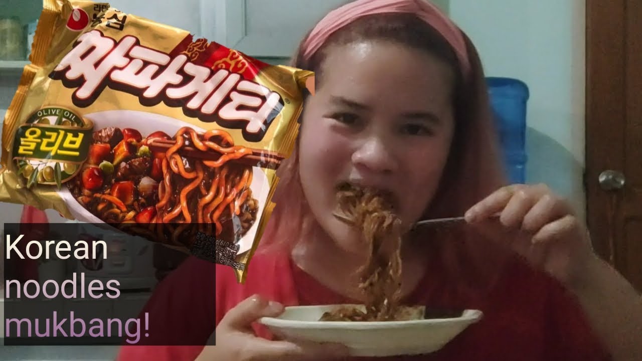 KOREAN NOODLES MUKBANG BLACK BEAN NOODLES YouTube