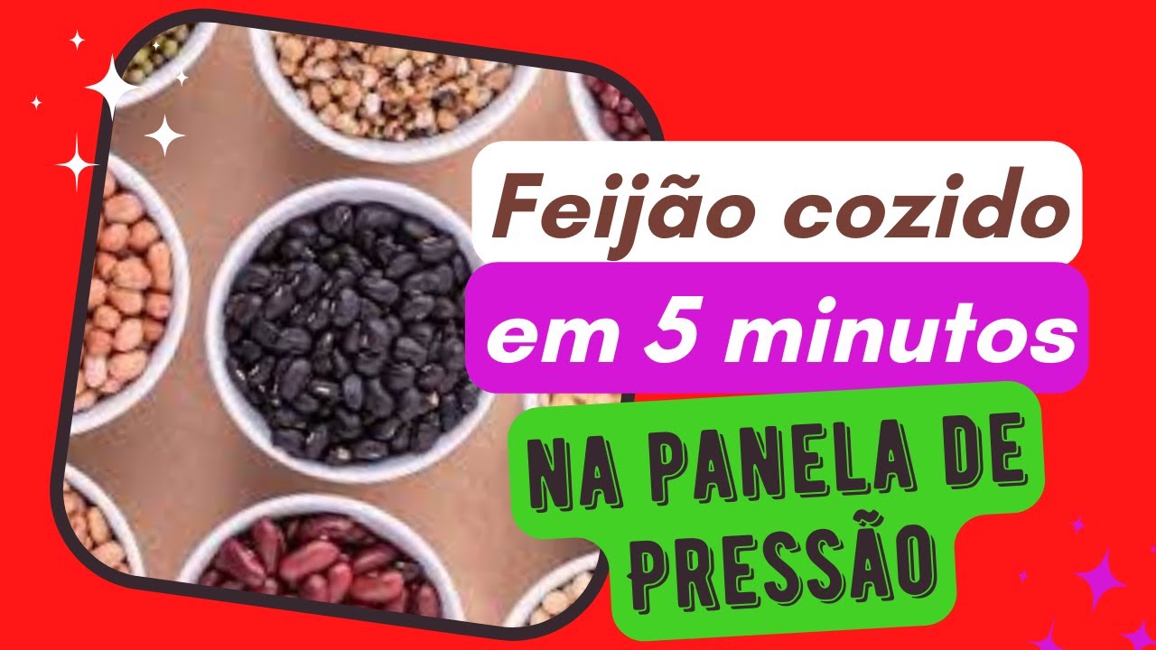 (Passo a passo )Como Cozinhar Feijão na panela de Pressão em 5 minutos ...