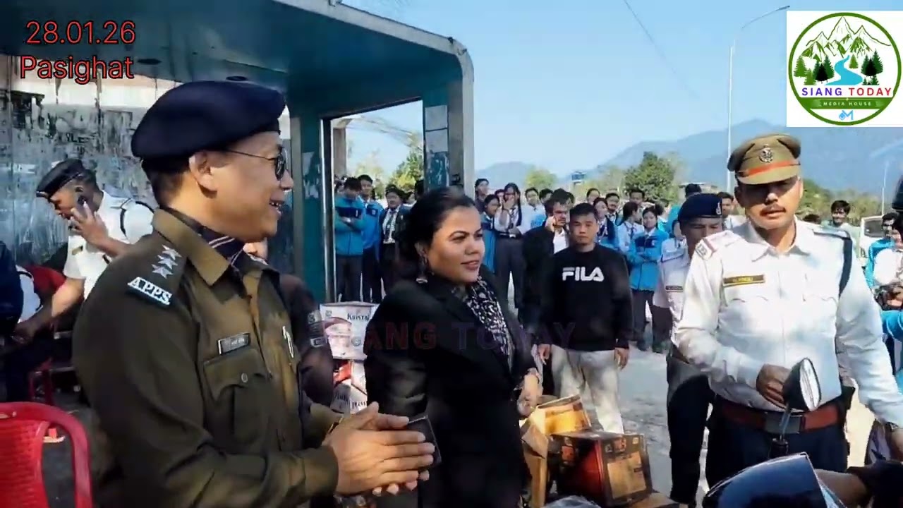 East Siang Police Lead Road Safety Awareness Drive in Pasighat