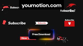 Free Social Media Subscribers for AI Video (Ae) - Cartoon Button Title Animations