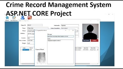 ASP.NET CORE 7.0 Crime Record Management System Fully scratch project | Day-1