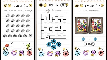 Brain Test: Tricky Puzzles - Levels 21-30 Walkthrough Gameplay