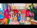 Princess Lollipop Gives Kate and Lilly American Girl Doll Gift Trunks!