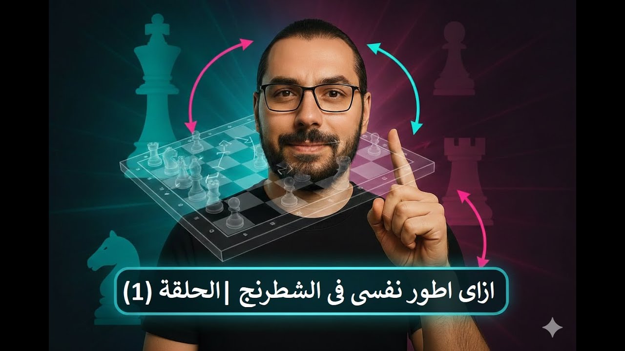 ازاى اطور نفسى فى الشطرنج |الحلقة الاولى #chess #شطرنج #تعليم #chessopening #chesscom #chessstrategy