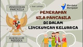 Penerapan Makna Sila Pancasila di Lingkungan Keluarga (Rumah)