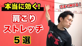 【肩こり解消】本当に効く！肩こりストレッチ５選　今すぐ肩こりが楽になるストレッチ体操を紹介