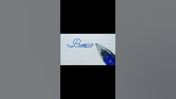 Benicio write ✍️ in beautiful cursive style #calligrap #handwriting #handwritingstyles hy