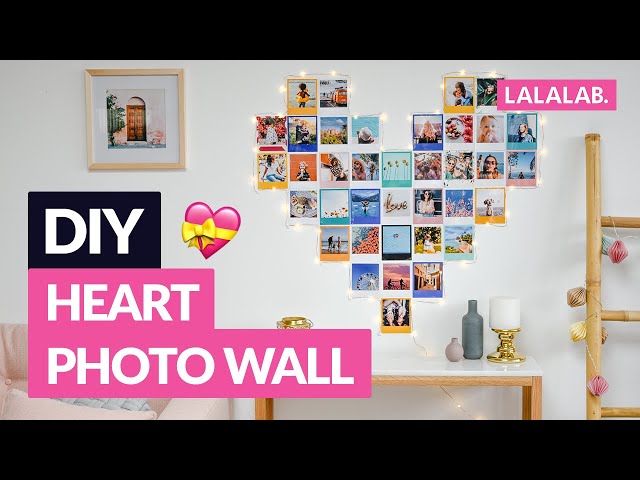 DIY - HOW TO DO A HEART PHOTO WALL? class=