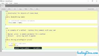 Java Beginner BlueJ IDE - Java Object