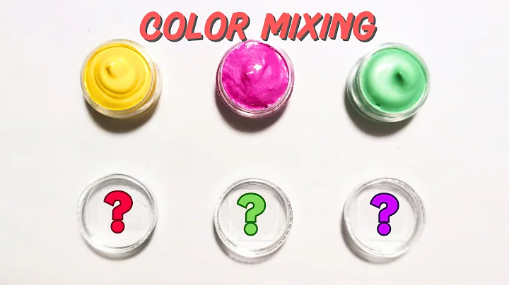 Color Quiz | Yellow + Magenta + Aquamarine = ? | Satisfying Color Mixing | Tapping and Visual ASMR