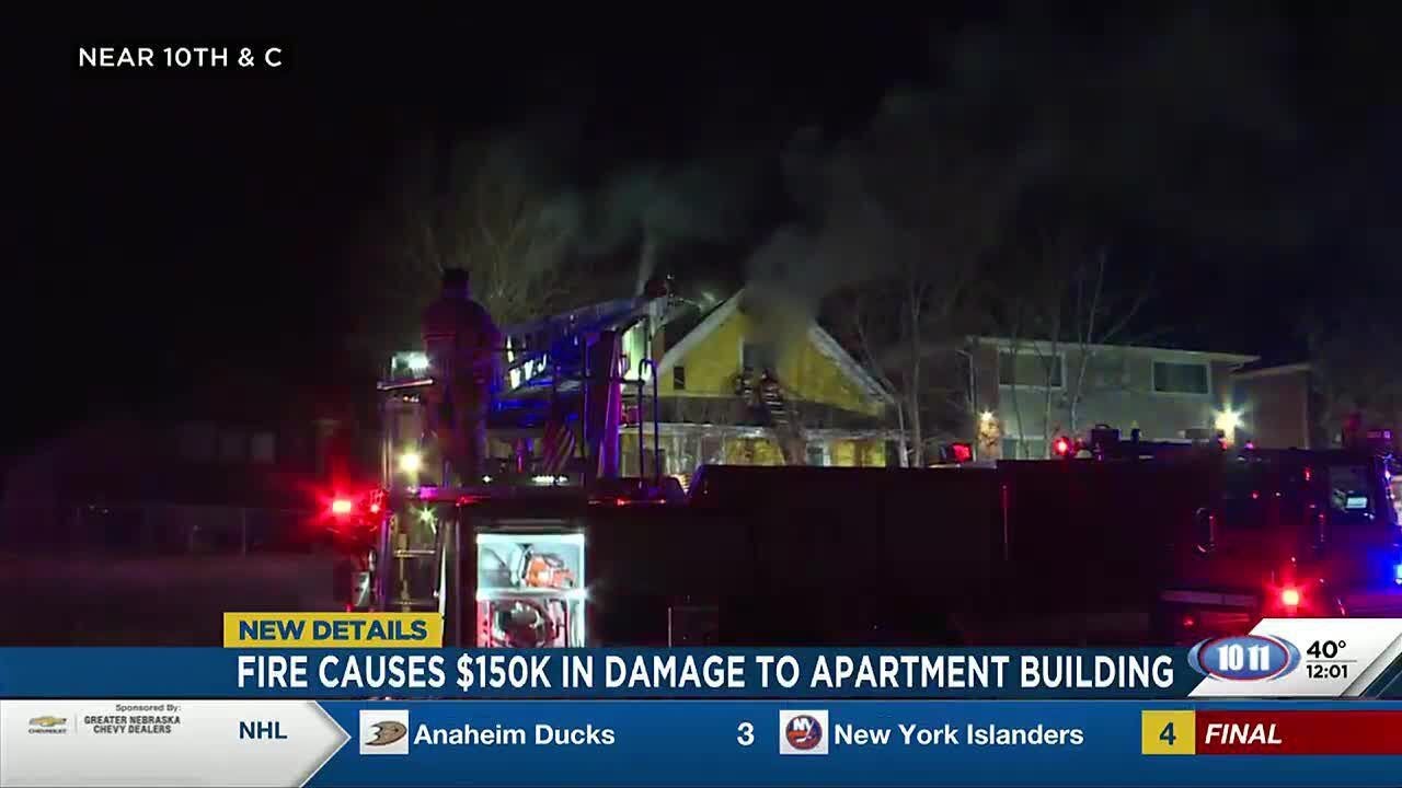 Fire causes $150,000 in damage to apartment building - YouTube
