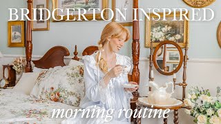 romantic spring morning routine  bridgerton inspired