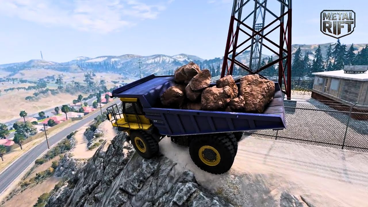 Epic High Speed Car Jumps #13 | BeamNG Drive | Metal Rift