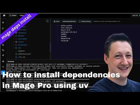 How to install dependencies in Mage Pro using UV