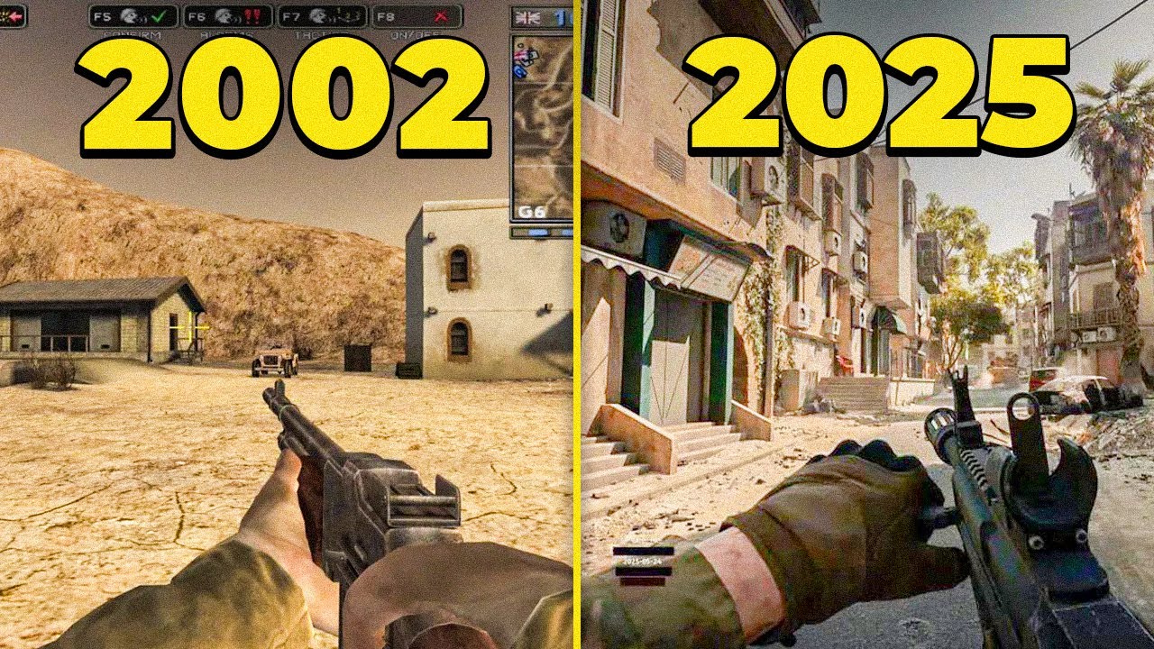 EVOLUCIÓN DE LOS JUEGOS BATTLEFIELD (2002-2025)